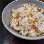 美国観光ハウス - 焼きウニご飯。