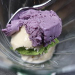 美国観光ハウス - デザートのアイス。