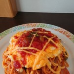 キッチン ポテ - ふわふわチーズオムレツナポリタン赤