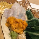 うを徳 - 松川鰈と羅臼浜中蝦夷馬糞雲丹