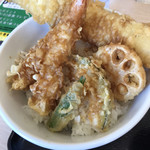 天丼・天ぷら本舗 さん天 - 真穴子と海老の天丼 大盛り