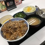 吉野家 - 牛ねぎ玉丼・大（650円）、セット（130円）