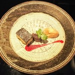 かわ村 - ほうじ茶カタラーナ、きな粉ジェラート