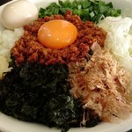 麺や 結 - 台湾まぜそば（追い飯付）+大盛り…税込850円+100円=950円