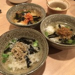 どろや - H.30.10.11.夜 ひとくちお茶漬け チャンジャ 550円・ひとくちお茶漬け ゴリ・ひとくちお茶漬け ちりめん山椒 550円