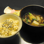 湯主一條 - 栗ご飯・芋煮汁