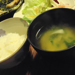 湯主一條 - ご飯・味噌汁