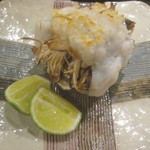 おかもと - 焼物（松茸の鱧巻き）