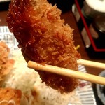 とんかつ檍 - カキフライ　リフト！