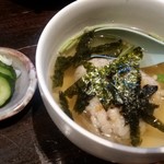 鶏心 - 鶏めし茶漬け　(480円 2018年10月現在)