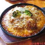 Shiroi Ehon - チキンカレーライスのチーズ焼きcafeセット　\1480　