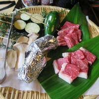 黒茶屋 - 焼きもの（ホイルの中はさつまいも）