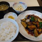 Miraku - 豚肉となすの炒め定食
