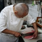 やすだ - このブロックを手でスライス。。