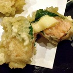 天ぷら処 こさか - 秋鮭チーズはさみ揚げ