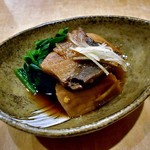 天ぷら処 こさか - お通し（ブリの煮付）