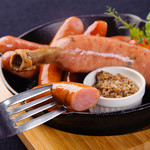 Assortment of 3 types of bone-in frank & super coarsely ground sausage