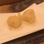 天ぷら鉄板料理 天旬 - 天ぷら6…マンボウの腸  (牛ならミノ)