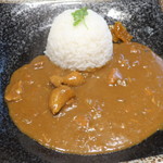 石蔵カフェ ヴェールボア - 小樽地鶏のチキンカレー・ハーフ 2018.10月