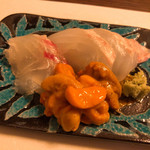 うを徳 - 淡路島の松川かれい・鯛・羅臼蝦夷浜中の馬糞雲丹