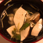 うを徳 - 愛媛の鯛・鱈の白子・長野県産松茸の吸物