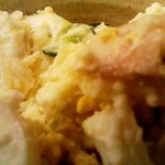 中洲餃子 - 「ポテトサラダ」。ジャガイモ感が全開。