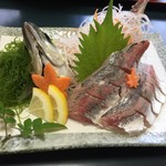 うしお - 活鯵の刺身盛り