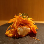 RISTORANTE IL NODO - 鎌倉海老カダイフ揚げ 人参の全てアップ