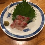 あまのじゃく - 鯛のお刺身。