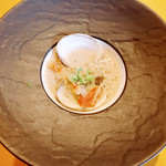 Spice&Dining KALA - ○焼き蛤のマラバール、サルディーニャ島のフレゴーラ添え様