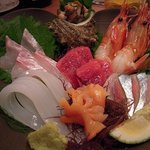 きつねびょうし - お刺身(青魚は〆秋刀魚)