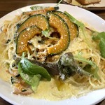 ナガタ店 - カボチャクリームのパスタ（期間限定）