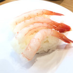 Kappa sushi - 甘海老 100円