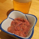 ホワイト餃子 - 塩辛