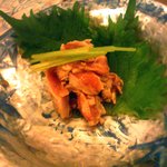 鴨シャブ竹亭 - 鴨ささみの山葵和え