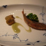 リストランテ ラ・バリック トウキョウ - ソラマメと稚鮎のフリット