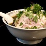 スパイス・ラー麺 卍力 - ＜2018年10月再訪・54回目＞スパイスラーメン・もやし・パクチー・にんにく・1,080円