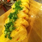 たまご焼きの中にめんたいこが＾＾