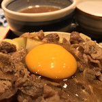 味奈登庵 - もちろん玉子をのせる。