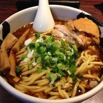 麺屋武蔵 武骨 - ら〜麺赤黒ミックス880円