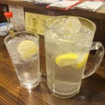 ロジウラサカバ アオコーナー - ジャン・レモと生レモンサワーの比較