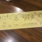 ロジウラサカバ アオコーナー - メニュー(1)