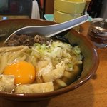 吉田のうどん 焼肉 羅王 - 肉玉うどん（500円）