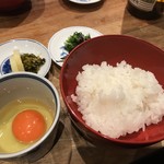 炭火焼鳥 きち蔵 - たまごかけごはん