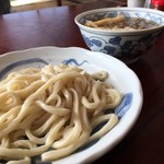 美也川 - 肉天つけうどん（400円）