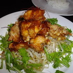 モデスティ - ランチのメイン　鶏の竜田揚げ