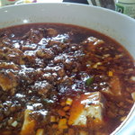 四川料理 桃源郷 - 四川麻婆豆腐タンメンのアップ　【　２０１１年９月　】