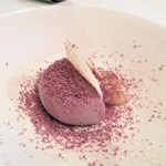 ルーデンス - ドルチェ　チョコレートアイスと洋梨コンポート