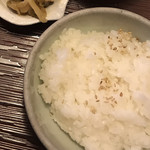 餃子の丸満 - ほんとん定食のごはん