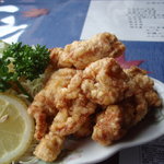 浅間とり牧場 - から揚拡大図。肉が最高。